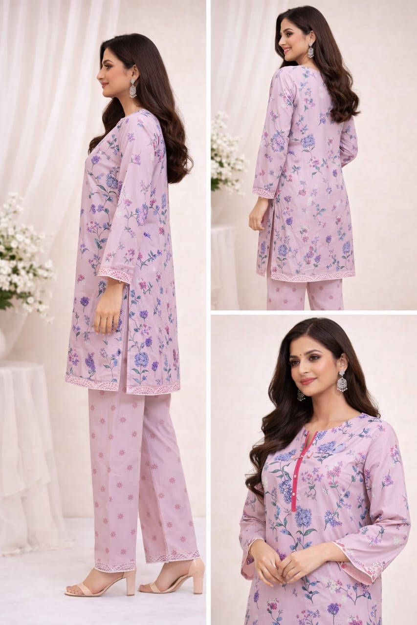 Pink Shirt & Trouser 2 Piece Set